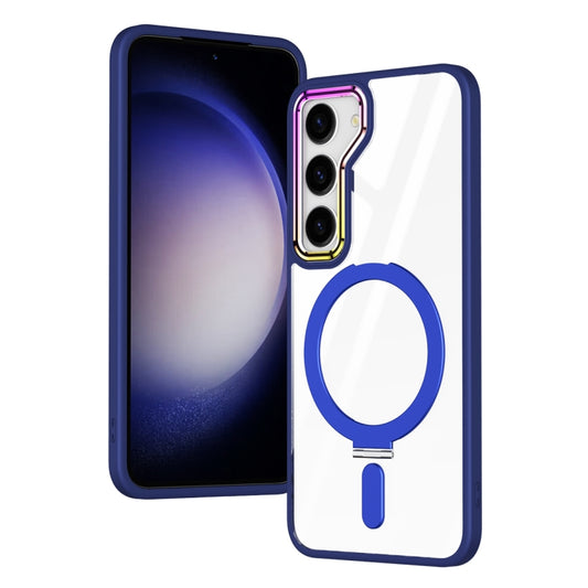 For Samsung Galaxy S23+ 5G MagSafe Magnetic Invisible Holder Phone Case(Navy Blue) - Galaxy S23+ 5G Cases by buy2fix | Online Shopping UK | buy2fix