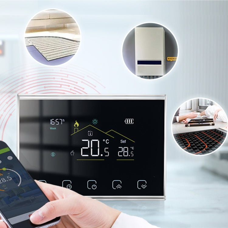 BHT-8000RF-VA- GA Wireless Smart LED Screen Thermostat Without WiFi, Specification:Water Heating - Consumer Electronics by buy2fix | Online Shopping UK | buy2fix