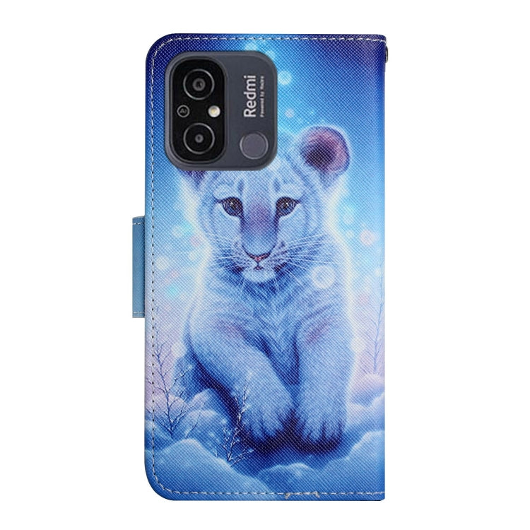 For Xiaomi Redmi 12C Colored Drawing Pattern Flip Leather Phone Case(Little Leopard) - Xiaomi Cases by buy2fix | Online Shopping UK | buy2fix