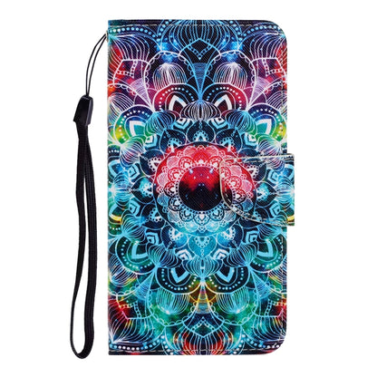 For Xiaomi Redmi Note 12 4G Global Colored Drawing Pattern Flip Leather Phone Case(Mandala) - Note 12 Cases by buy2fix | Online Shopping UK | buy2fix