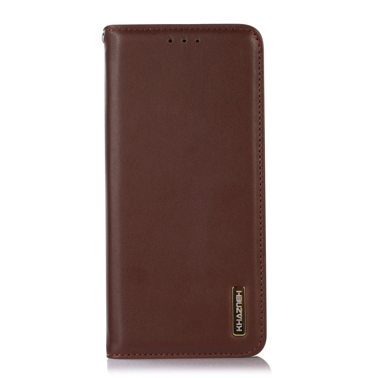 For Nokia G22 4G KHAZNEH Nappa Top Layer Cowhide Leather Phone Case(Brown) - Nokia Cases by buy2fix | Online Shopping UK | buy2fix