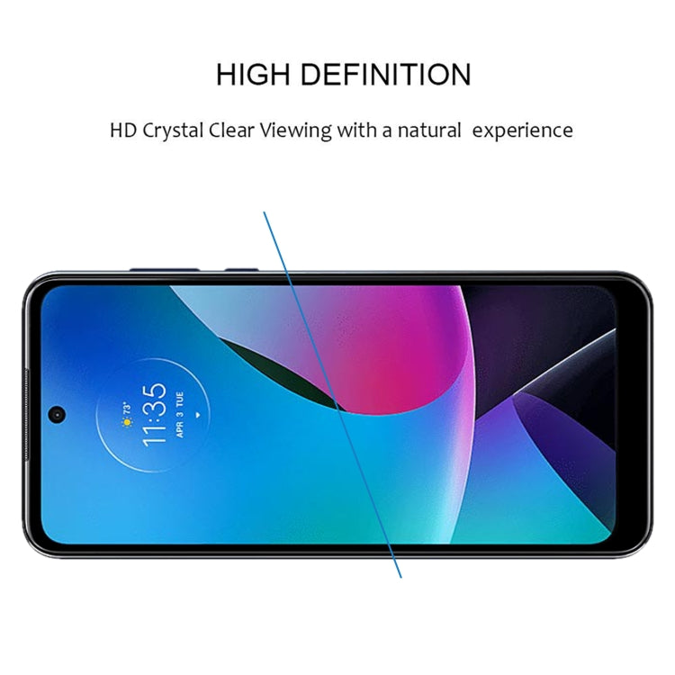 For Motorola Moto G Play 2023 25pcs Full Glue Full Cover Screen Protector Tempered Glass Film - Motorola Tempered Glass by buy2fix | Online Shopping UK | buy2fix