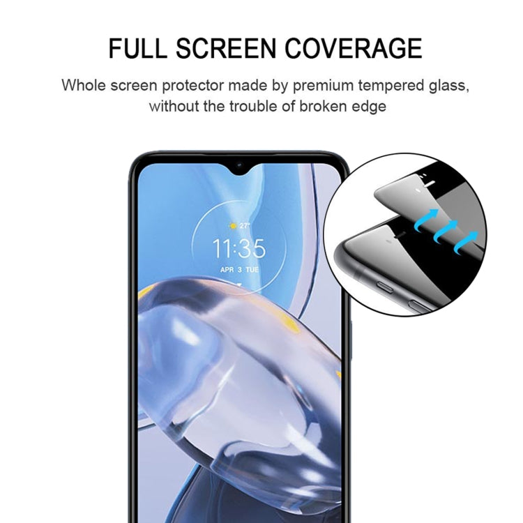For Motorola Moto E22 / E22i 25pcs Full Glue Full Cover Screen Protector Tempered Glass Film - Motorola Tempered Glass by buy2fix | Online Shopping UK | buy2fix