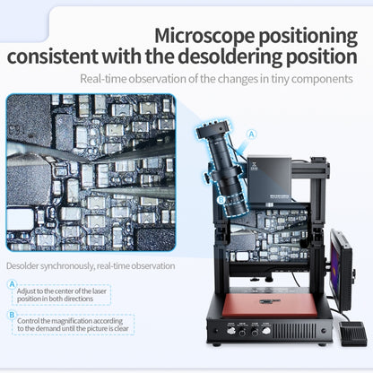 Mega-idea Intelligent Infrared Laser Desoldering Machine, Model:Without Microscope Set(EU Plug) - Separation Equipment by QIANLI | Online Shopping UK | buy2fix