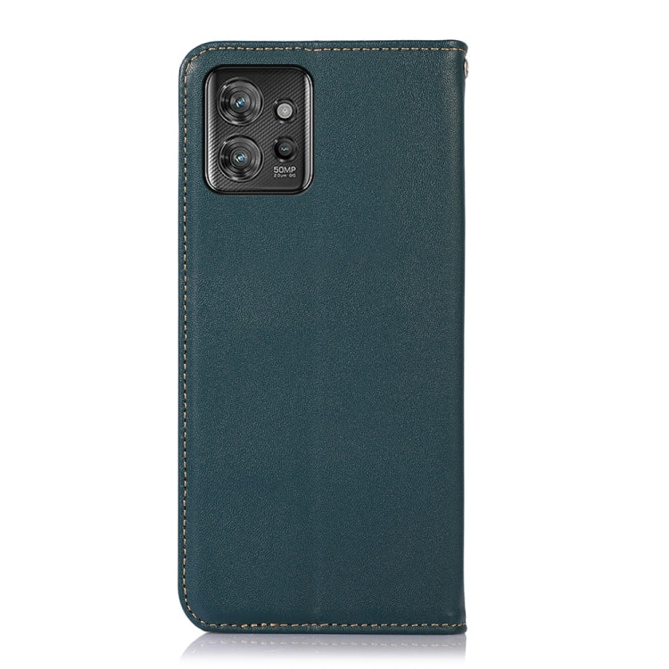 For Motorola ThinkPhone 5G KHAZNEH Nappa Top Layer Cowhide Leather Phone Case(Green) - Motorola Cases by buy2fix | Online Shopping UK | buy2fix