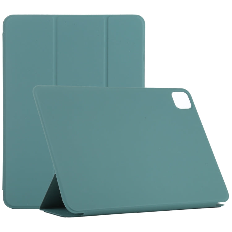 Horizontal Flip Ultra-thin Non-buckle Magnetic PU Leather Tablet Case With Three-folding Holder & Sleep / Wake-up Function For iPad Pro 11 inch (2020) / Pro 11 2018 / Air 2020 10.9(Green) - iPad Pro 11 (2020) Cases by buy2fix | Online Shopping UK | buy2fix