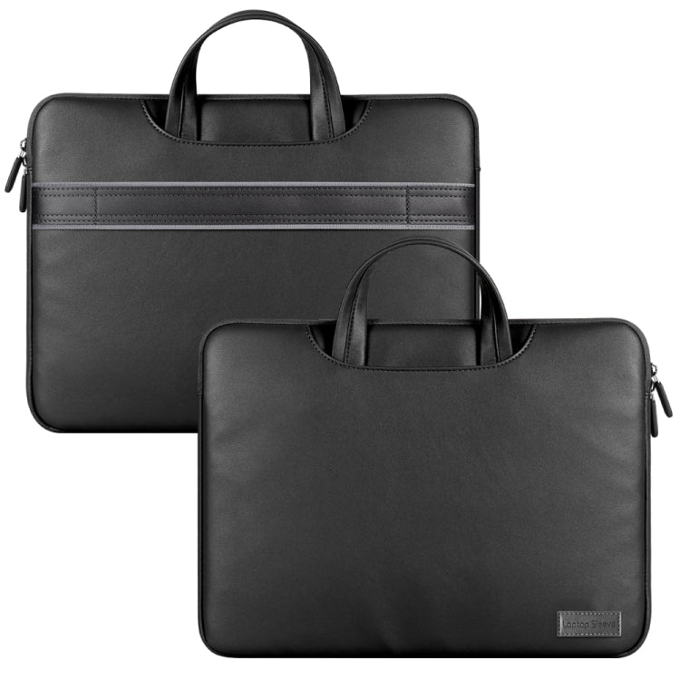 Waterproof PU Laptop Bag Inner Bag, Size:15 inch(Black) -  by buy2fix | Online Shopping UK | buy2fix