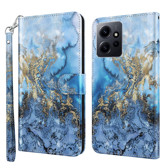 For Xiaomi Redmi Note 12 4G Global 3D Painting Pattern Flip Leather Phone Case(Milky Way) - Note 12 Cases by buy2fix | Online Shopping UK | buy2fix