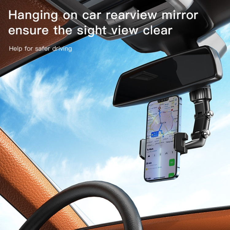 Yesido C192 Car Rearview Mirror Using Phone Holder(Black) -  by Yesido | Online Shopping UK | buy2fix