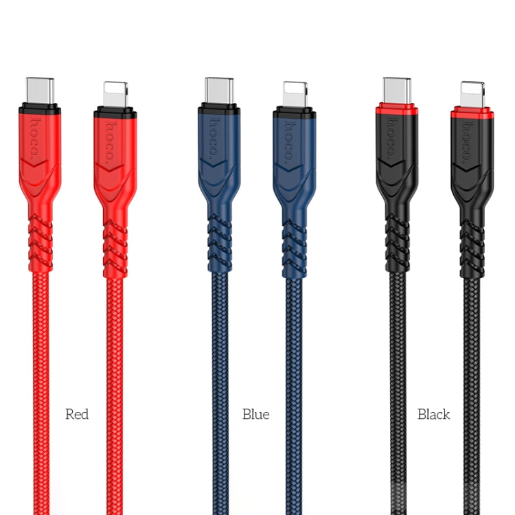 hoco X59 Victory PD 20W USB-C / Type-C to 8 Pin Charging Data Dable, Length:2m(Blue) - 2 in 1 Cable by hoco | Online Shopping UK | buy2fix