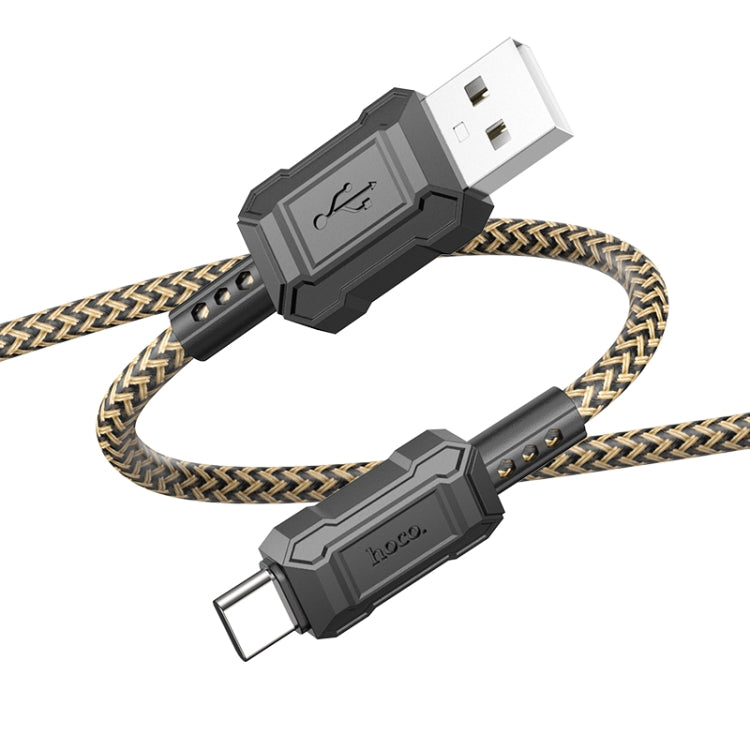 hoco X94 Leader 3A USB to USB-C / Type-C Charging Data Dable, Length:1m(Black) -  by hoco | Online Shopping UK | buy2fix