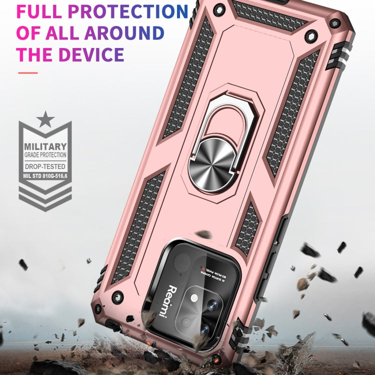 For Xiaomi Redmi 12C / 11A Shockproof TPU + PC Phone Case with Holder(Rose Gold) - Mi 11 Ultra Cases by buy2fix | Online Shopping UK | buy2fix