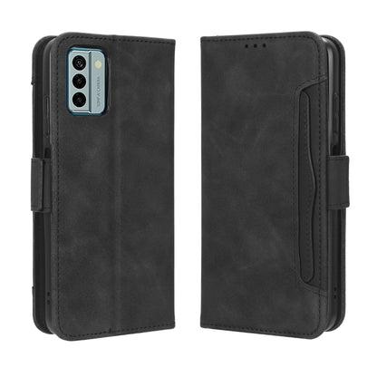 For Nokia G22 4G Skin Feel Calf Texture Card Slots Leather Phone Case(Black) - Nokia Cases by buy2fix | Online Shopping UK | buy2fix