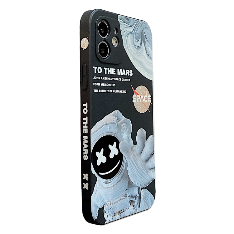 For iPhone 11 Pro Max Martian Astronaut Pattern Shockproof Phone Case(Black) - iPhone 11 Pro Max Cases by buy2fix | Online Shopping UK | buy2fix