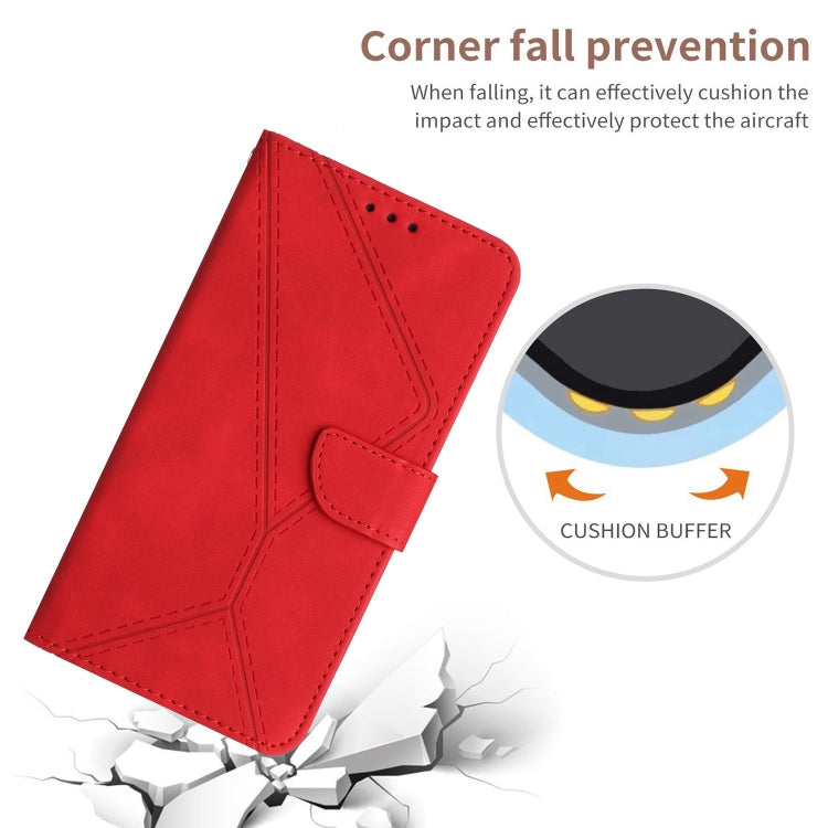 For Sony Xperia 1 V Stitching Embossed Leather Phone Case(Red) - Sony Cases by buy2fix | Online Shopping UK | buy2fix