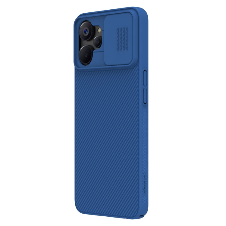 For Realme 9i 5G / 10 5G / 10T 5G NILLKIN Black Mirror Series Camshield PC Phone Case(Blue) - Realme Cases by NILLKIN | Online Shopping UK | buy2fix