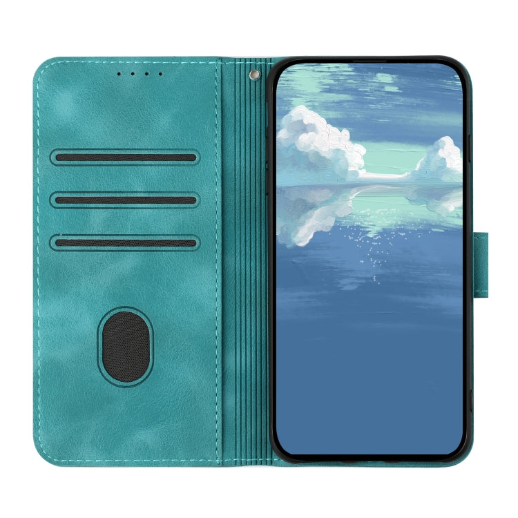 For Honor Magic5 Lite 5G Line Pattern Skin Feel Leather Phone Case(Light Blue) - Honor Cases by buy2fix | Online Shopping UK | buy2fix