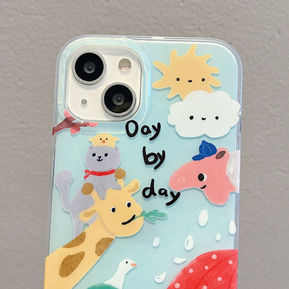 For iPhone 11 Pro Max IMD Cute Animal Pattern Phone Case(Giraffe) - iPhone 11 Pro Max Cases by buy2fix | Online Shopping UK | buy2fix