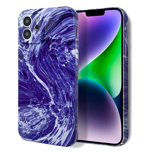 For iPhone 11 Marble Pattern Phone Case(Purple White) - iPhone 11 Cases by buy2fix | Online Shopping UK | buy2fix