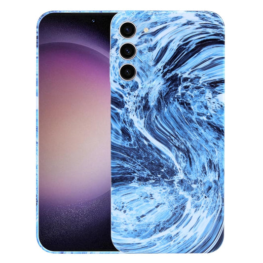 For Samsung Galaxy S23 5G Marble Pattern Phone Case(Navy Blue White) - Galaxy S23 5G Cases by buy2fix | Online Shopping UK | buy2fix