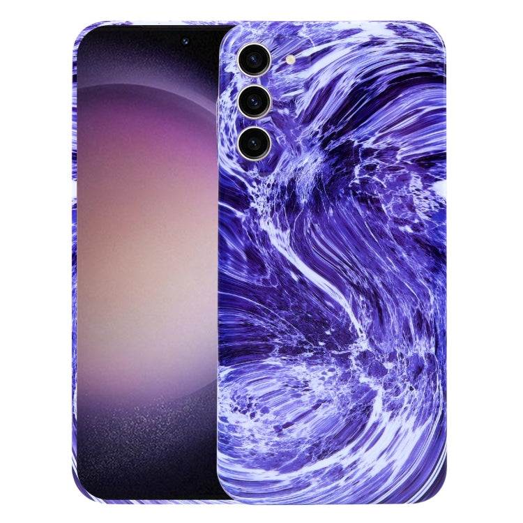 For Samsung Galaxy S23 5G Marble Pattern Phone Case(Purple White) - Galaxy S23 5G Cases by buy2fix | Online Shopping UK | buy2fix