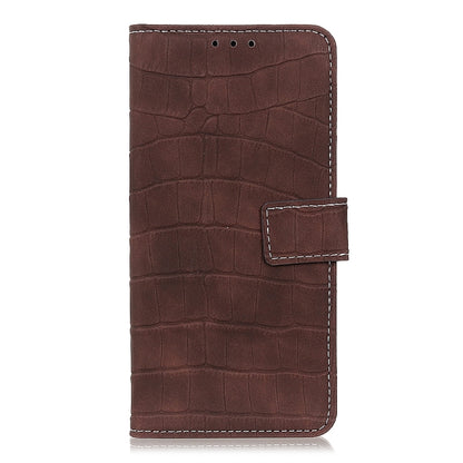 For Xiaomi Poco F5 Pro/Redmi K60/K60 Pro Magnetic Crocodile Texture Leather Phone Case(Brown) - Xiaomi Cases by buy2fix | Online Shopping UK | buy2fix