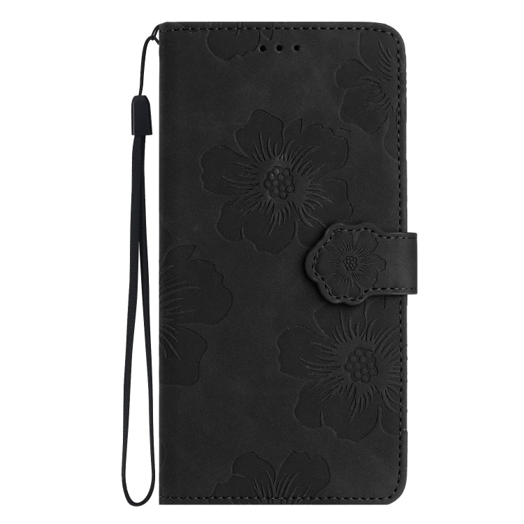 For Xiaomi 13 Flower Embossing Pattern Leather Phone Case(Black) - 13 Cases by buy2fix | Online Shopping UK | buy2fix