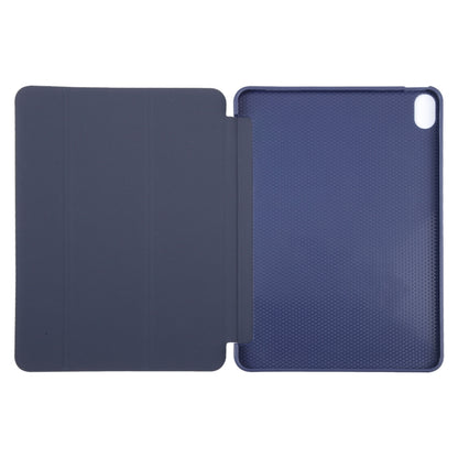 For iPad 10.9 2022 / Air 5 / Air 4 GEBEI 3-folding Holder Shockproof Flip Leather Tablet Case(Dark Blue) - iPad 10th Gen 10.9 Cases by GEBEI | Online Shopping UK | buy2fix