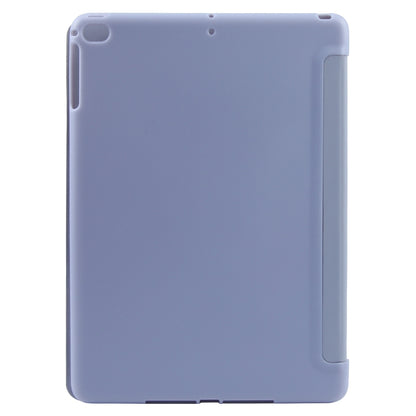 For iPad 9.7 2018 & 2017 / Air / Air2 GEBEI 3-folding Holder Shockproof Flip Leather Tablet Case(Light Purple) - iPad 9.7 (2018) & (2017) Cases by GEBEI | Online Shopping UK | buy2fix