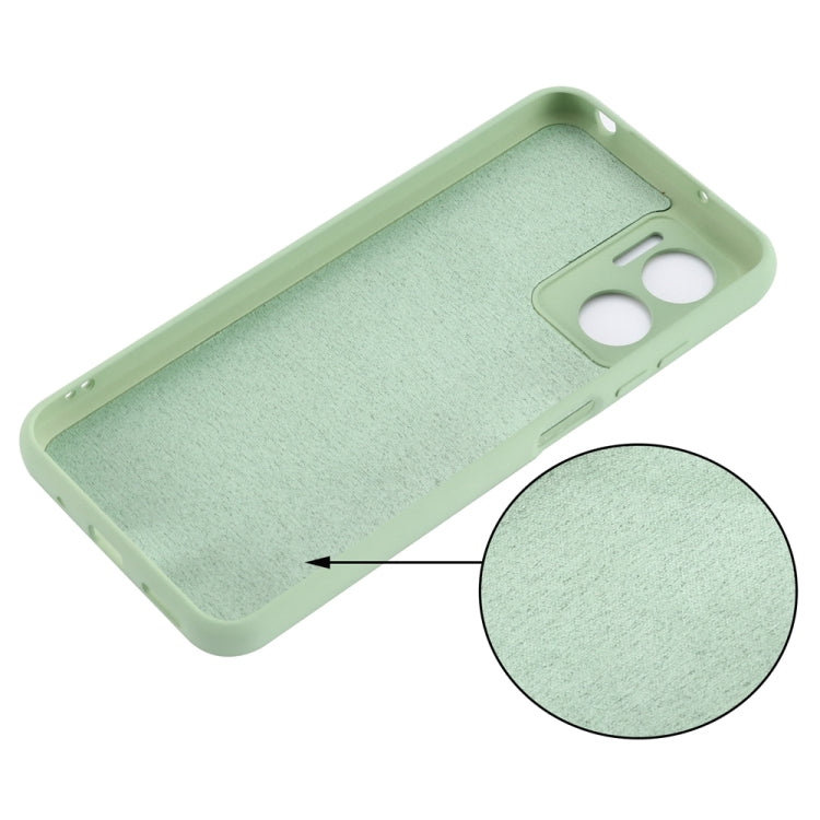 For Xiaomi Redmi 11 Prime 5G Pure Color Liquid Silicone Shockproof Phone Case(Green) - Xiaomi Cases by buy2fix | Online Shopping UK | buy2fix