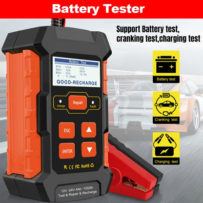 KONNWEI KW520 12V / 24V 3 in 1 Car Battery Tester with Detection & Repair & Charging Function(UK Plug) - Code Readers & Scan Tools by KONNWEI | Online Shopping UK | buy2fix