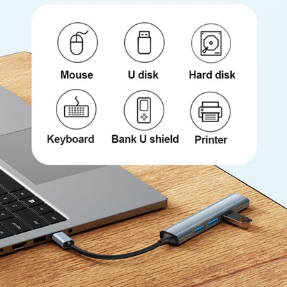 Yesido HB17 4 in 1 USB-C / Type-C Multifunctional Docking Station HUB Adapter - USB HUB by Yesido | Online Shopping UK | buy2fix