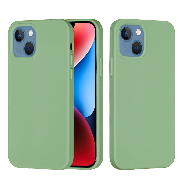 For iPhone 15 Solid Color Silicone Phone Case(Mint Green) - iPhone 15 Cases by buy2fix | Online Shopping UK | buy2fix