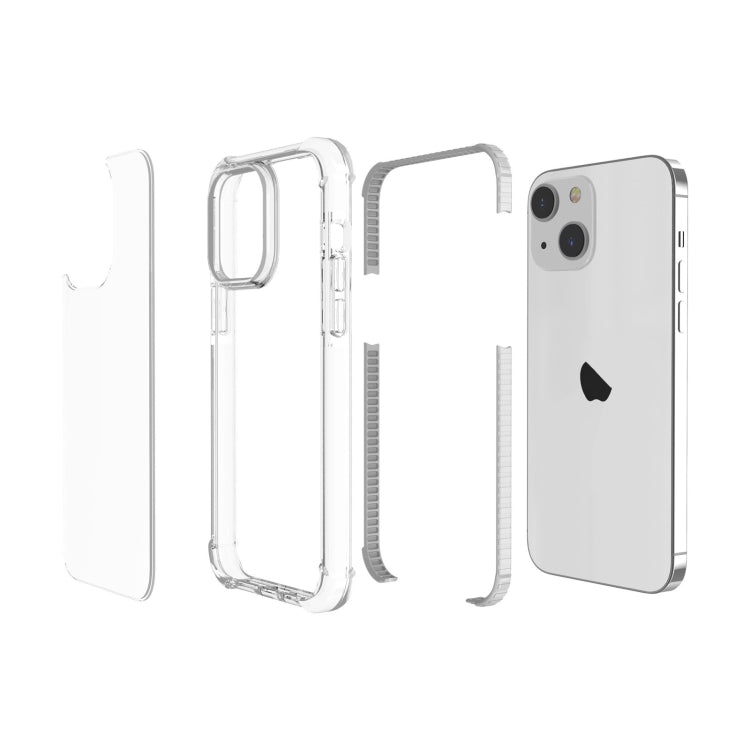 For iPhone 15 Four-corner Shockproof TPU + Acrylic Phone Case(Transparent) - iPhone 15 Cases by buy2fix | Online Shopping UK | buy2fix