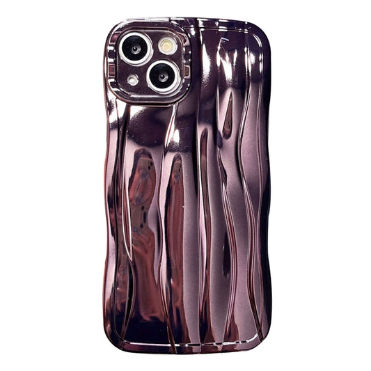 For iPhone 13 Electroplating Water Ripple TPU Phone Case(Purple) - iPhone 13 Cases by buy2fix | Online Shopping UK | buy2fix
