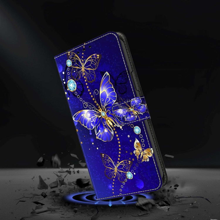 For Xiaomi Redmi 9T Crystal 3D Shockproof Protective Leather Phone Case(Diamond Butterfly) - Xiaomi Cases by buy2fix | Online Shopping UK | buy2fix