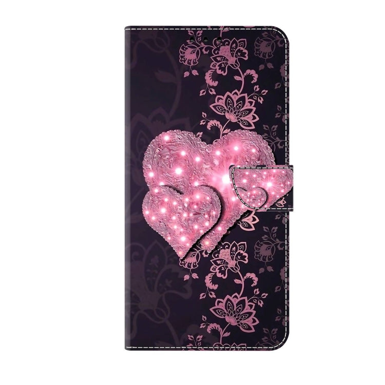 For Xiaomi Redmi Note 8 Pro Crystal 3D Shockproof Protective Leather Phone Case(Lace Love) - Xiaomi Cases by buy2fix | Online Shopping UK | buy2fix