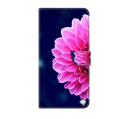 For Xiaomi Redmi Note 12 4G Crystal 3D Shockproof Protective Leather Phone Case(Pink Petals) - Xiaomi Cases by buy2fix | Online Shopping UK | buy2fix