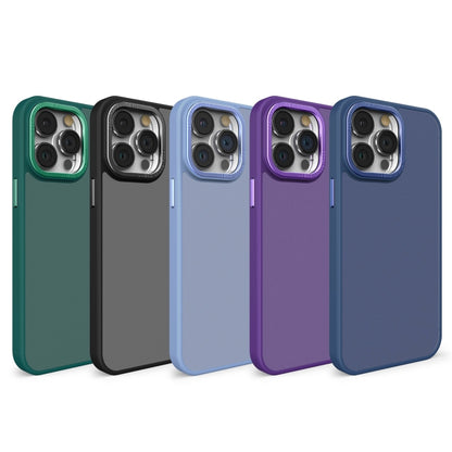 For iPhone 11 Pro All-inclusive TPU Edge Acrylic Back Phone Case(Deep Purple) - iPhone 11 Pro Cases by buy2fix | Online Shopping UK | buy2fix