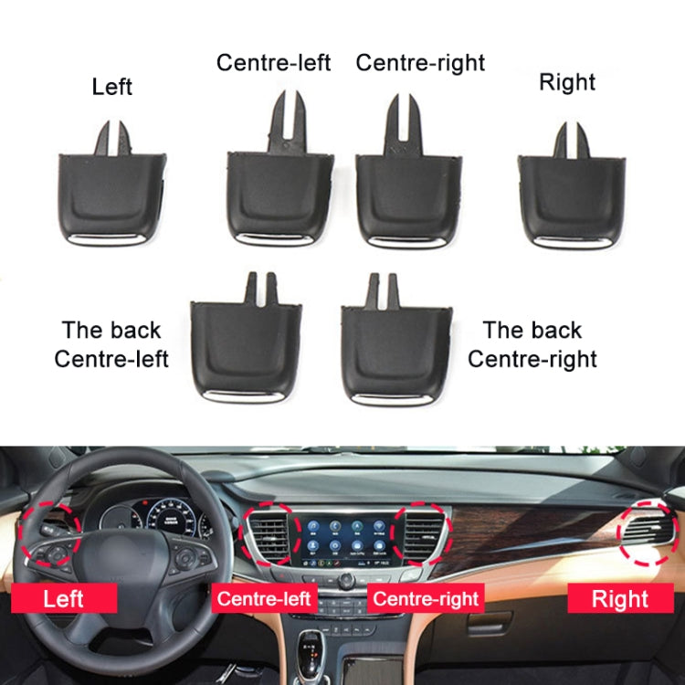 For Buick LaCrosse 2016-2021 Left-hand Drive Car Air Conditioning Air Outlet Paddle 26680098, Type:Front Row Middle Left Side - Air Conditioning System by buy2fix | Online Shopping UK | buy2fix