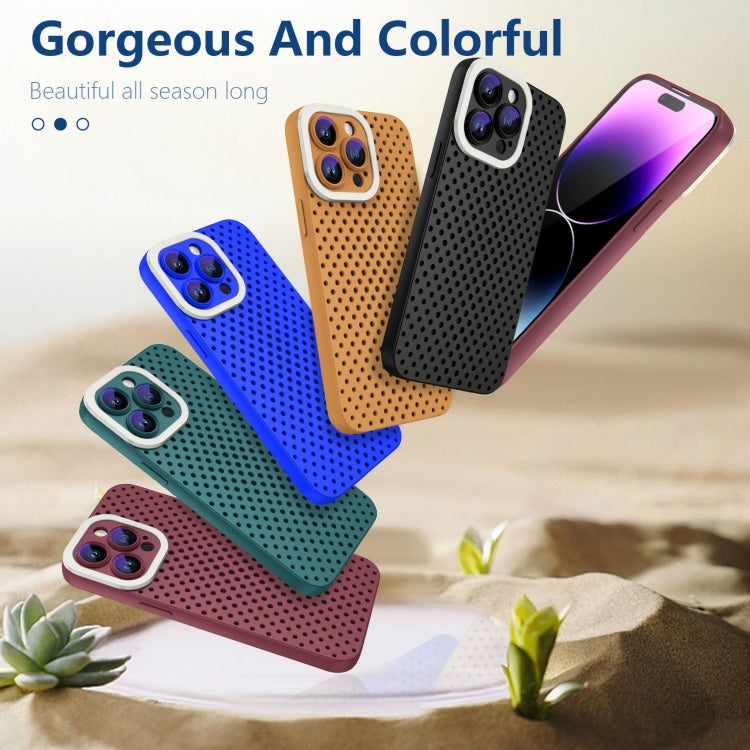 For iPhone 11 Pro Max Hollow Heat Dissipation TPU Phone Case(Rose Red) - iPhone 11 Pro Max Cases by buy2fix | Online Shopping UK | buy2fix