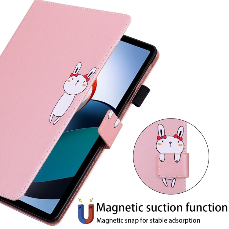 For Xiaomi Redmi Pad 2022 Cartoon Buckle Leather Tablet Case(Rose Gold) -  by buy2fix | Online Shopping UK | buy2fix