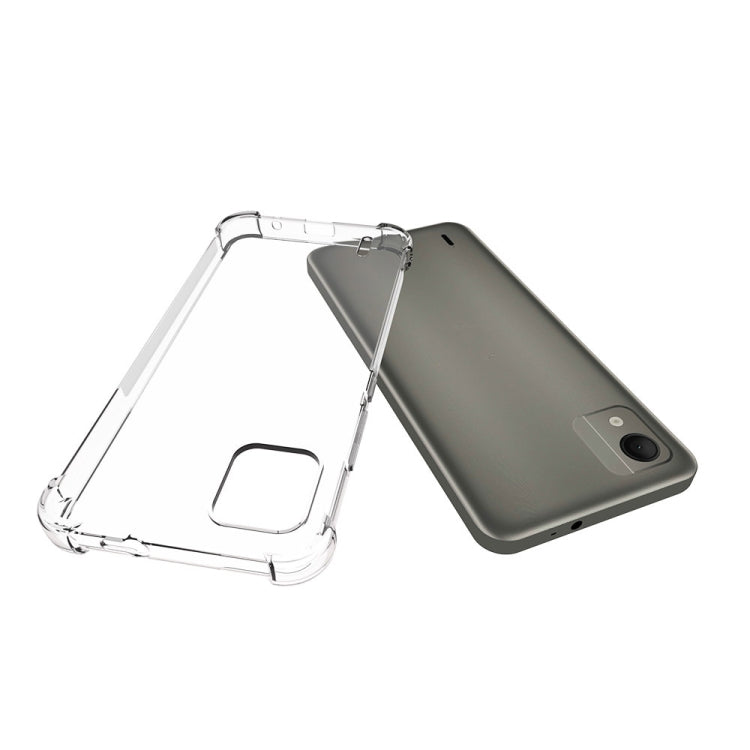 For Nokia C110 4G Shockproof Non-slip Thickening TPU Phone Case(Transparent) - Nokia Cases by buy2fix | Online Shopping UK | buy2fix