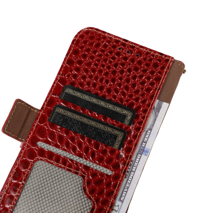 For Nokia C110 Crocodile Top Layer Cowhide Leather Phone Case(Red) - Nokia Cases by buy2fix | Online Shopping UK | buy2fix