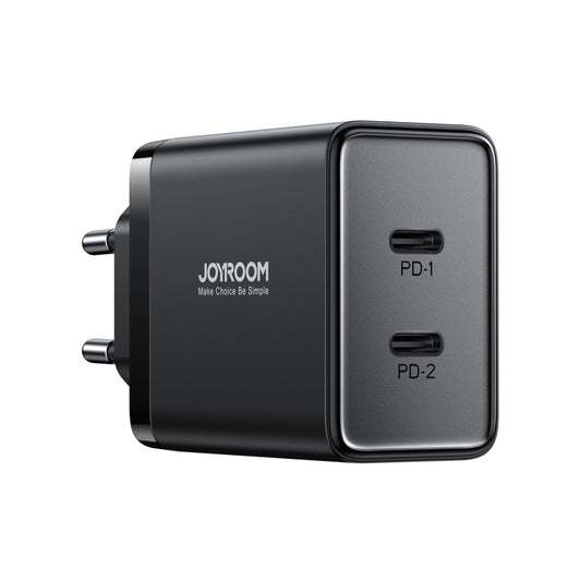 JOYROOM TCF09 40W Dual USB-C / Type-C 2PD Mini Intelligent Fast Charger(EU Plug) - USB Charger by JOYROOM | Online Shopping UK | buy2fix