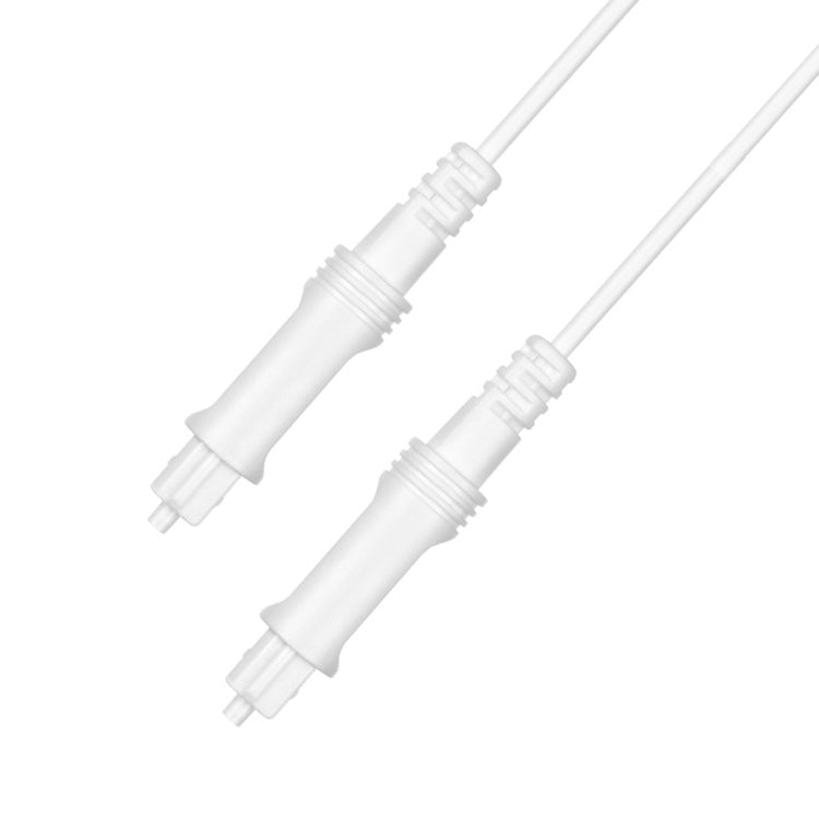 2m EMK OD2.2mm Digital Audio Optical Fiber Cable Plastic Speaker Balance Cable(White) - Audio Optical Cables by EMK | Online Shopping UK | buy2fix