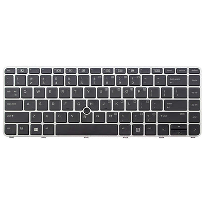 For HP EliteBook 840 G3 Fingerless US Version Laptop Backlight Keyboard - HP Spare Parts by buy2fix | Online Shopping UK | buy2fix