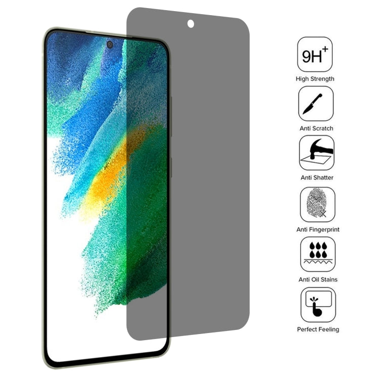For Samsung Galaxy S21 FE 5G 25pcs Flat Surface Privacy Tempered Glass Film - Galaxy Tempered Glass by buy2fix | Online Shopping UK | buy2fix