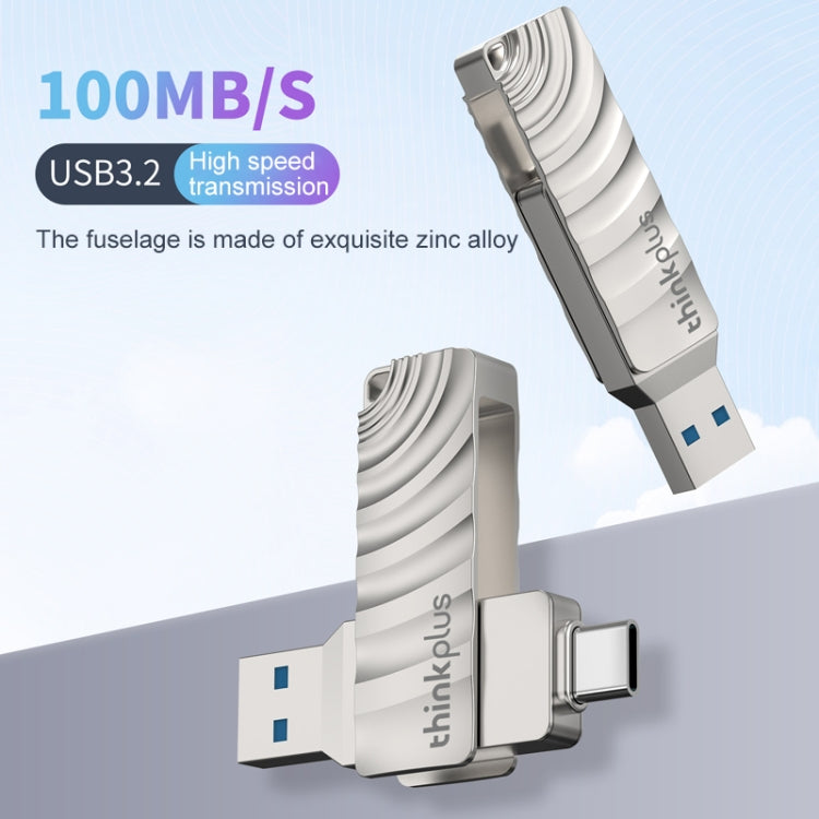 Lenovo Thinkplus MU232 USB 3.2 + USB-C / Type-C Dual Head Flash Drive, Memory:32GB - USB Flash Drives by Lenovo | Online Shopping UK | buy2fix