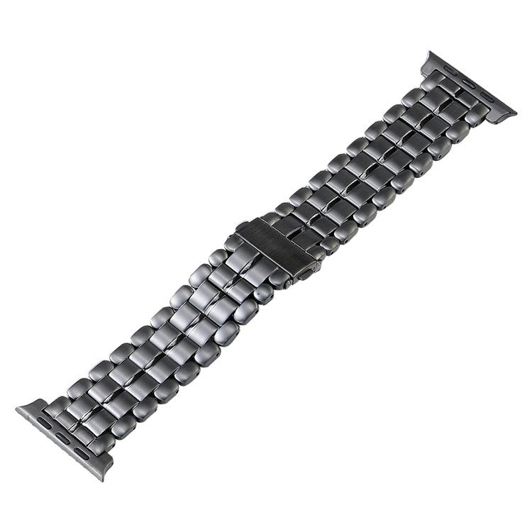 For Apple Watch Series 2 42mm Five Beads Titanium Steel Watch Band(Grey) - Watch Bands by buy2fix | Online Shopping UK | buy2fix